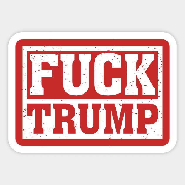 FUCK TRUMP Sticker by DCLawrenceUK